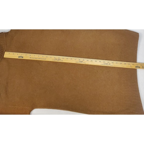 Gap Womens Camel Brown Turtleneck Sweater Dress Cotton Blend Size M Relaxed Fit - Picture 8 of 8